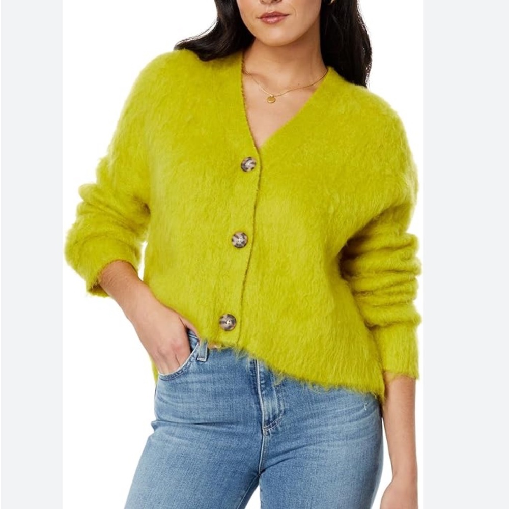 Madewell Brushed V Neck Cardigan Sweater